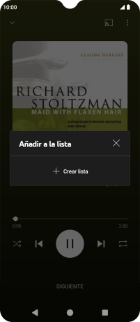 Pulsa Crear lista.