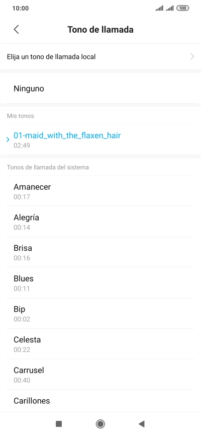Pulsa la tecla de inicio para terminar y regresar a la pantalla de inicio.