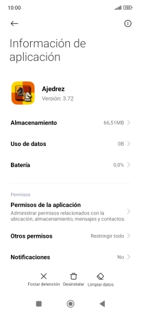 Pulsa Limpiar datos.