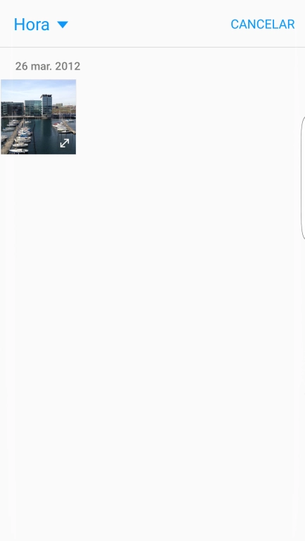 Pulsa la lista desplegable en la parte superior izquierda.