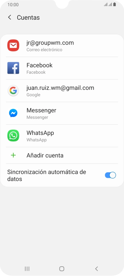 Pulsa el indicador junto a 