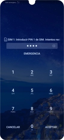 Si lo solicita el teléfono, introduce el código PIN y pulsa ACEPTAR.