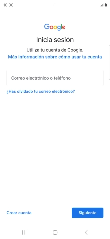 Si no tienes una cuenta de Google, pulsa Crear cuenta y sigue las indicaciones de la pantalla para ver cómo crear una cuenta nueva.