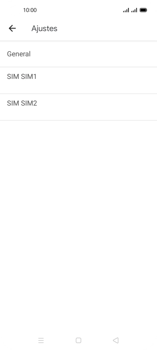 Pulsa la tarjeta SIM deseada.