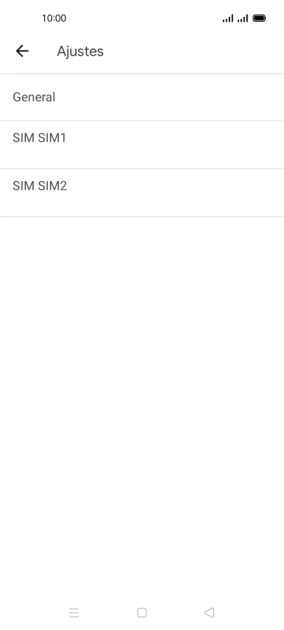 Pulsa la tarjeta SIM deseada.