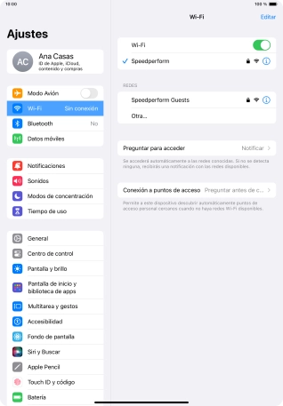 Desliza el dedo hacia arriba desde la parte inferior de la pantalla para terminar y volver a la pantalla de inicio.