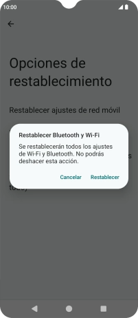 Pulsa Restablecer.