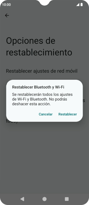 Pulsa Restablecer.