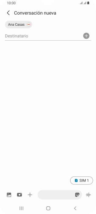 Pulsa el icono de tarjeta SIM para seleccionar la tarjeta SIM deseada.