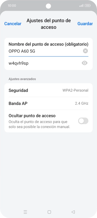 Pulsa Seguridad.