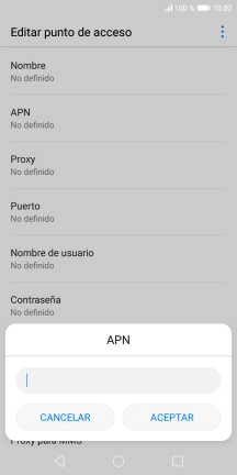 Introduce airtelwap.es y pulsa ACEPTAR.
