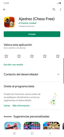 Pulsa la tecla de inicio para terminar y regresar a la pantalla de inicio.