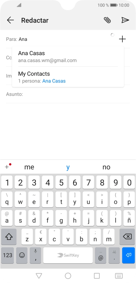 Pulsa el contacto deseado.