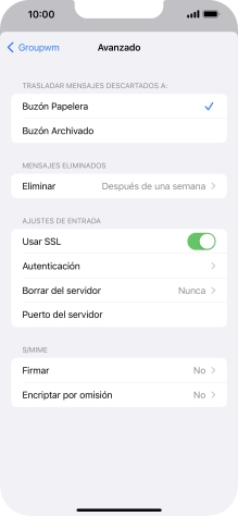 Pulsa el indicador junto a 