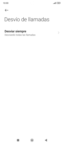 Pulsa el tipo de desvío deseado.