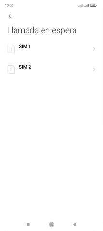 Pulsa la tarjeta SIM deseada.