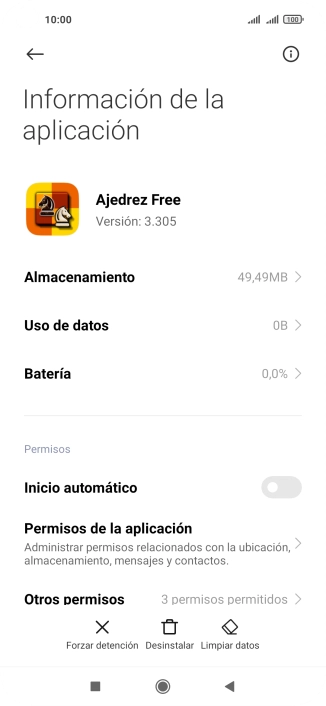 Pulsa Limpiar datos.