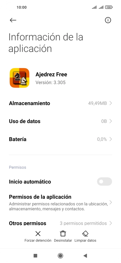 Pulsa Limpiar datos.