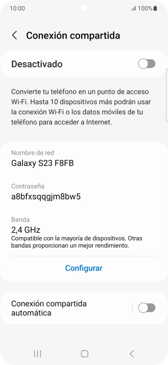 Pulsa Configurar.