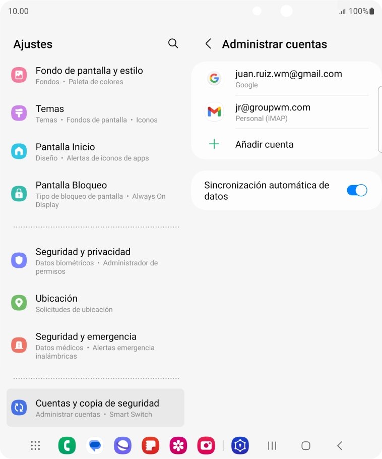 Pulsa la tecla de inicio para terminar y regresar a la pantalla de inicio.