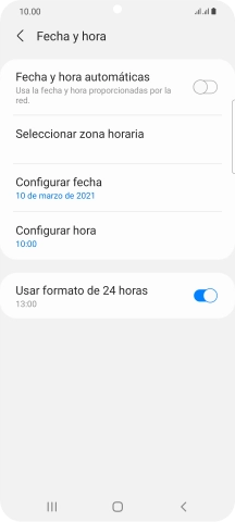 Pulsa el indicador junto a 