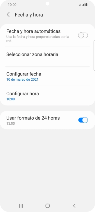 Pulsa el indicador junto a 