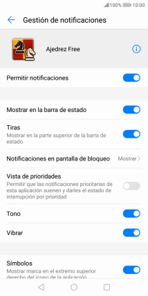 Pulsa el indicador junto a 