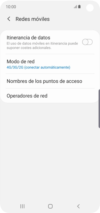 Pulsa Operadores de red.