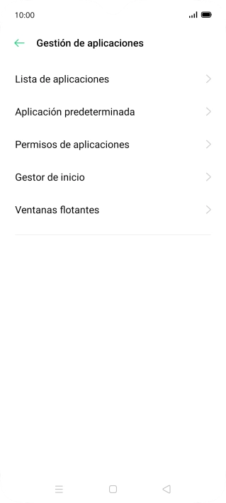 Pulsa Permisos de aplicaciones.