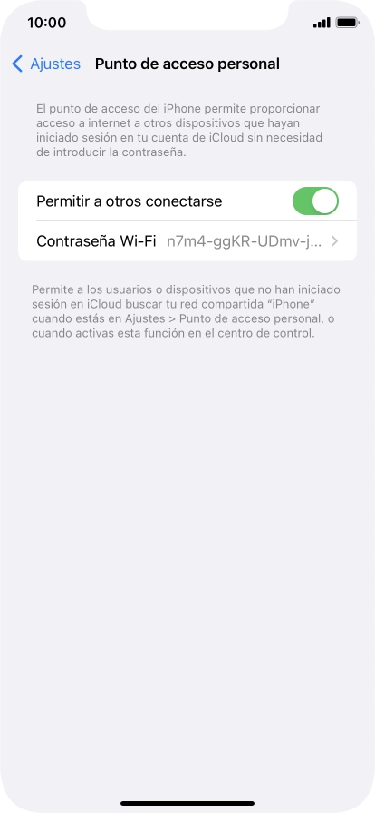 Desliza el dedo hacia arriba desde la parte inferior de la pantalla para terminar y volver a la pantalla de inicio.