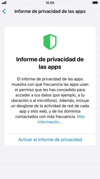 Pulsa el indicador junto a 