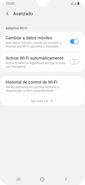 Pulsa el indicador junto a 