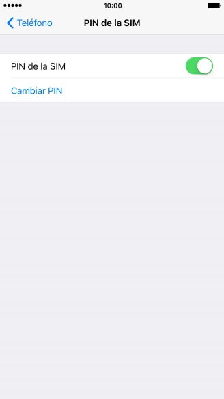 Pulsa el indicador para activar o desactivar la función.