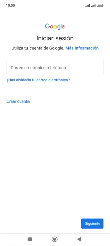 Si no tienes una cuenta de Google, pulsa Crear cuenta y sigue las indicaciones de la pantalla para ver cómo crear una cuenta nueva.