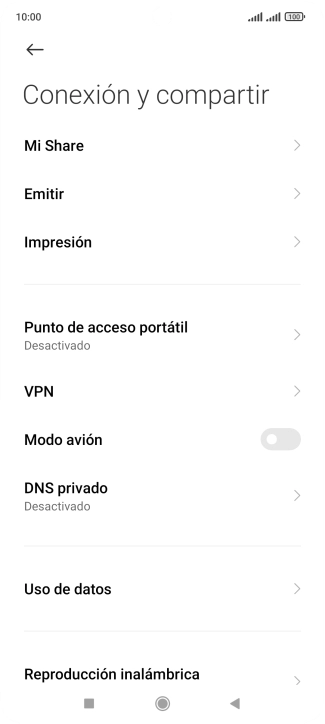 Pulsa Uso de datos.