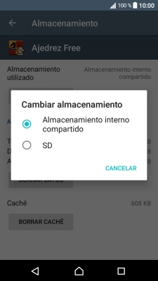Pulsa el nombre de la tarjeta de memoria.
