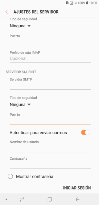 Pulsa el indicador junto a 