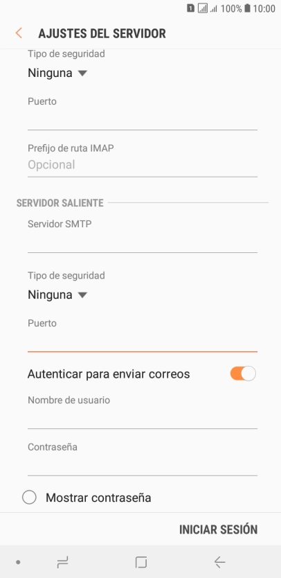 Pulsa el indicador junto a 