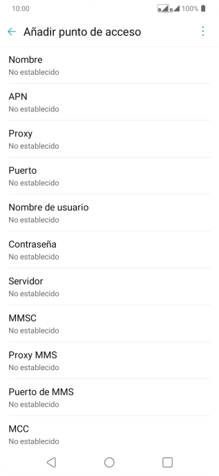 Pulsa Nombre.