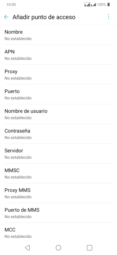 Pulsa Nombre.