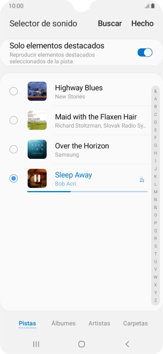 Al encontrar un timbre de llamada de tu gusto, pulsa Hecho.