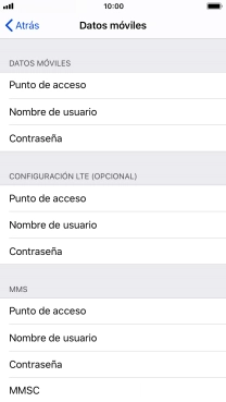 Pulsa  Punto de acceso e introduce airtelwap.es.