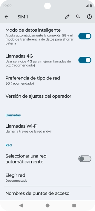 Pulsa el indicador junto a 