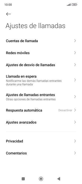 Pulsa Ajustes de desvío de llamadas.