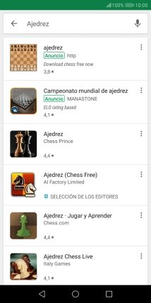 Pulsa la app deseada.
