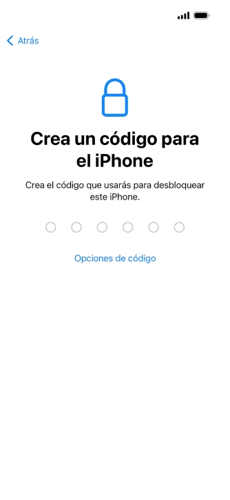 Pulsa Opciones de código.