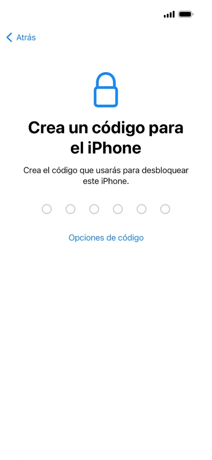 Pulsa Opciones de código.