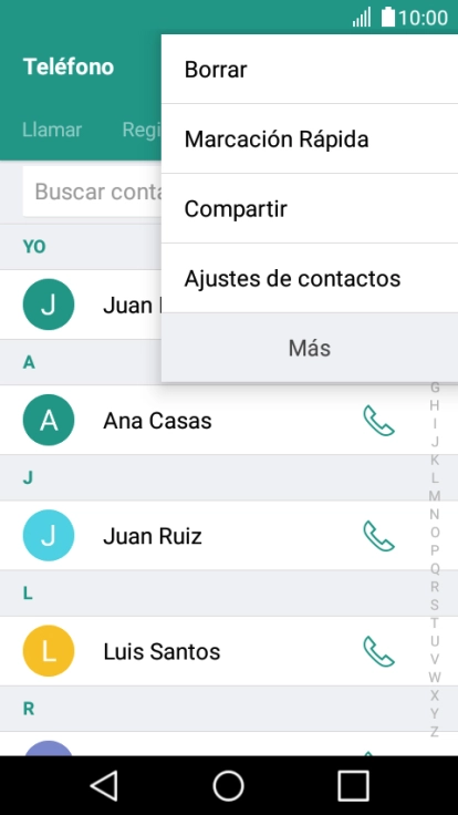 Pulsa Más.