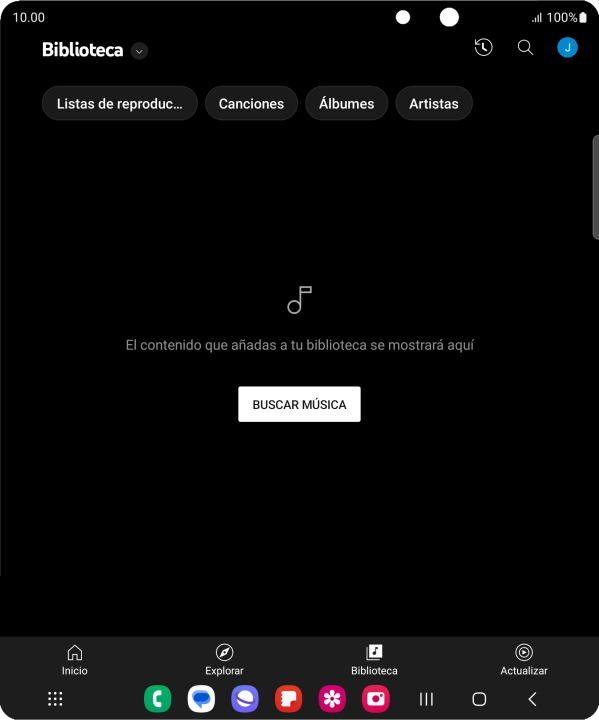 Pulsa la lista desplegable.