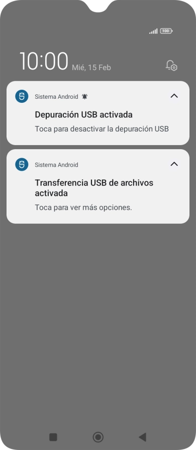 Pulsa Toca para ver más opciones..